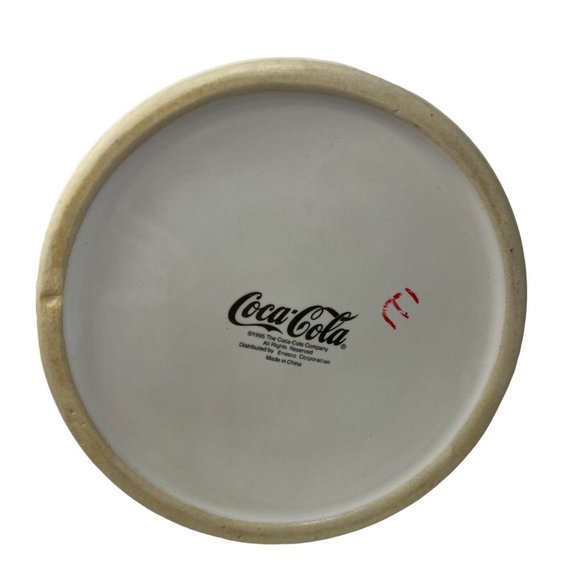 Vintage 1995 Coca Cola Ceramic Pitcher Height 6.5 inch Distributed by Enesco - Picture 5 of 7